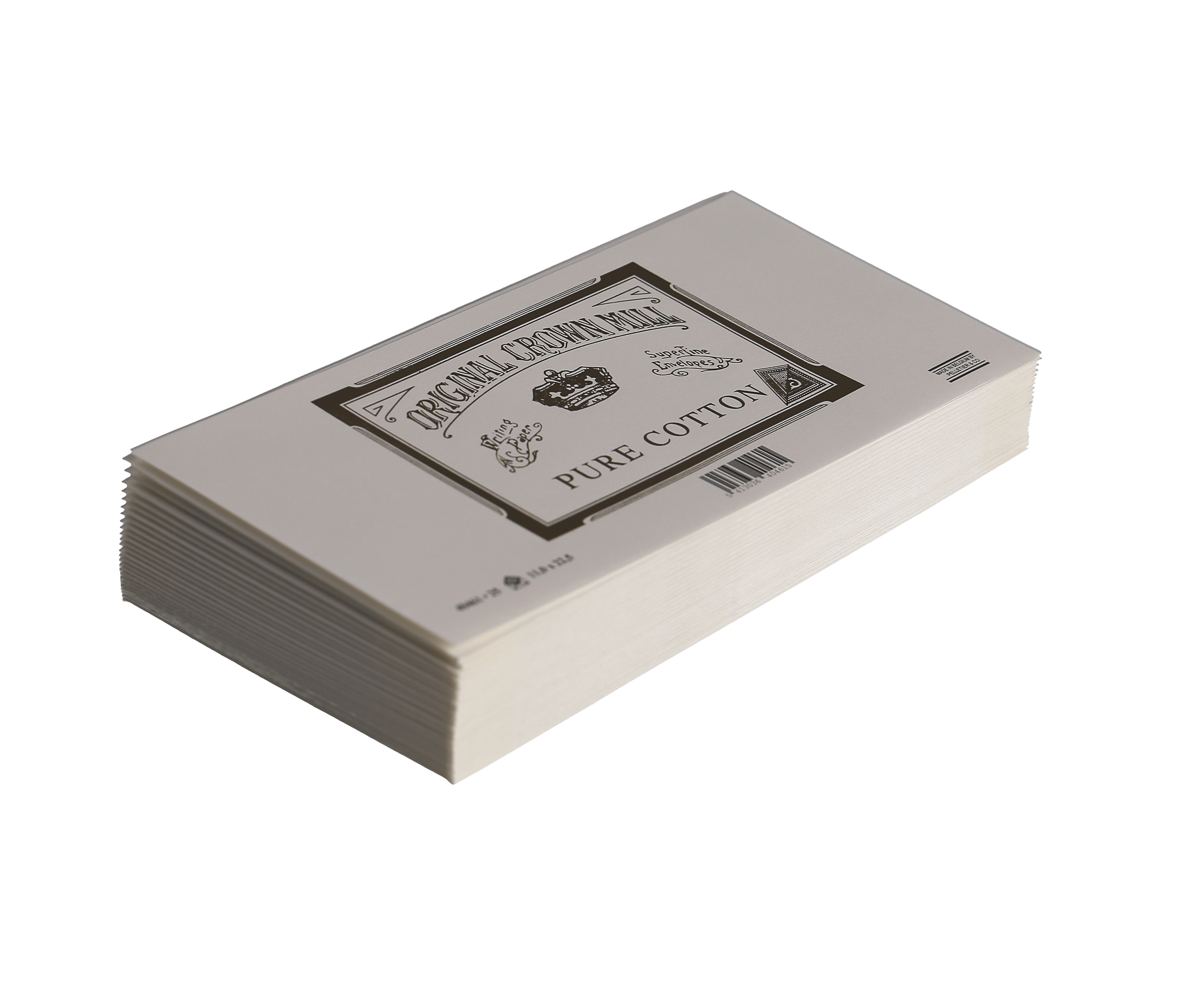 25 enveloppes Pur Coton format DL - 11 x 22.5 cm - 120 g/m² - Crème - 5413036404615