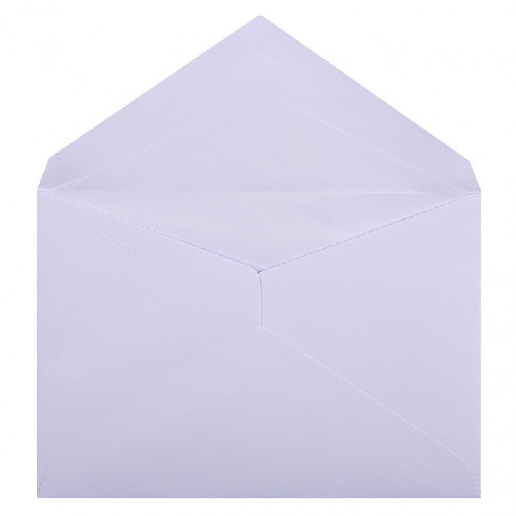 25 enveloppes Vélin de France format DIPLOMA - 11.4 x 16.2 cm - 120 g/m² - Extra-blanc - 3140290199019