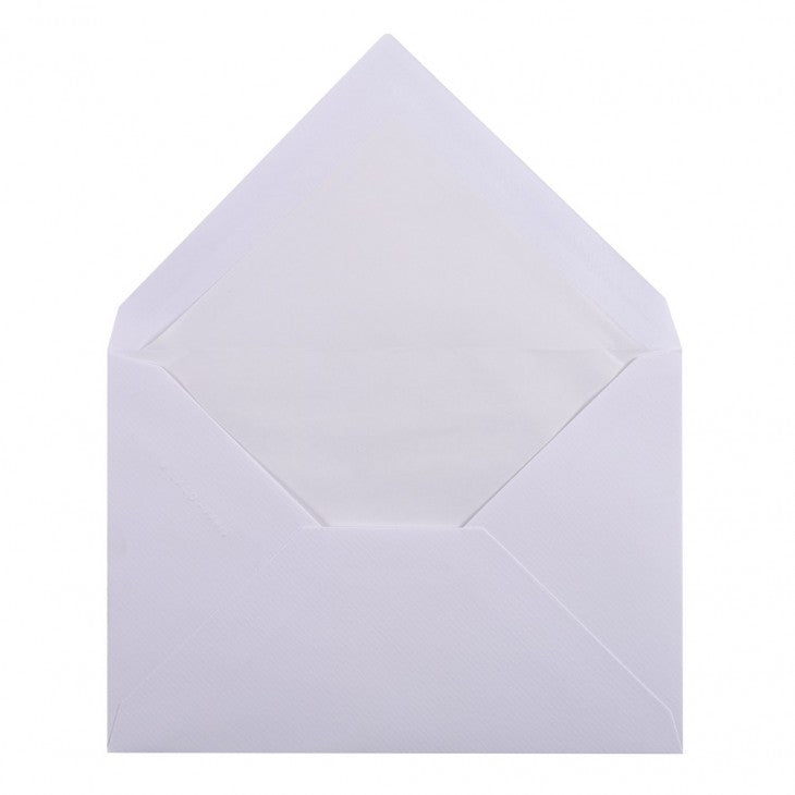 25 enveloppes Vergé de France format C6 - 11.4 x 16.2 cm - 100 g/m² - Extra-blanc - 3140290214507