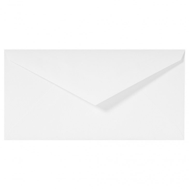 25 enveloppes Vergé de France format DL - 11 x 22 cm - 100 g/m² - Extra-blanc - 3140290227507
