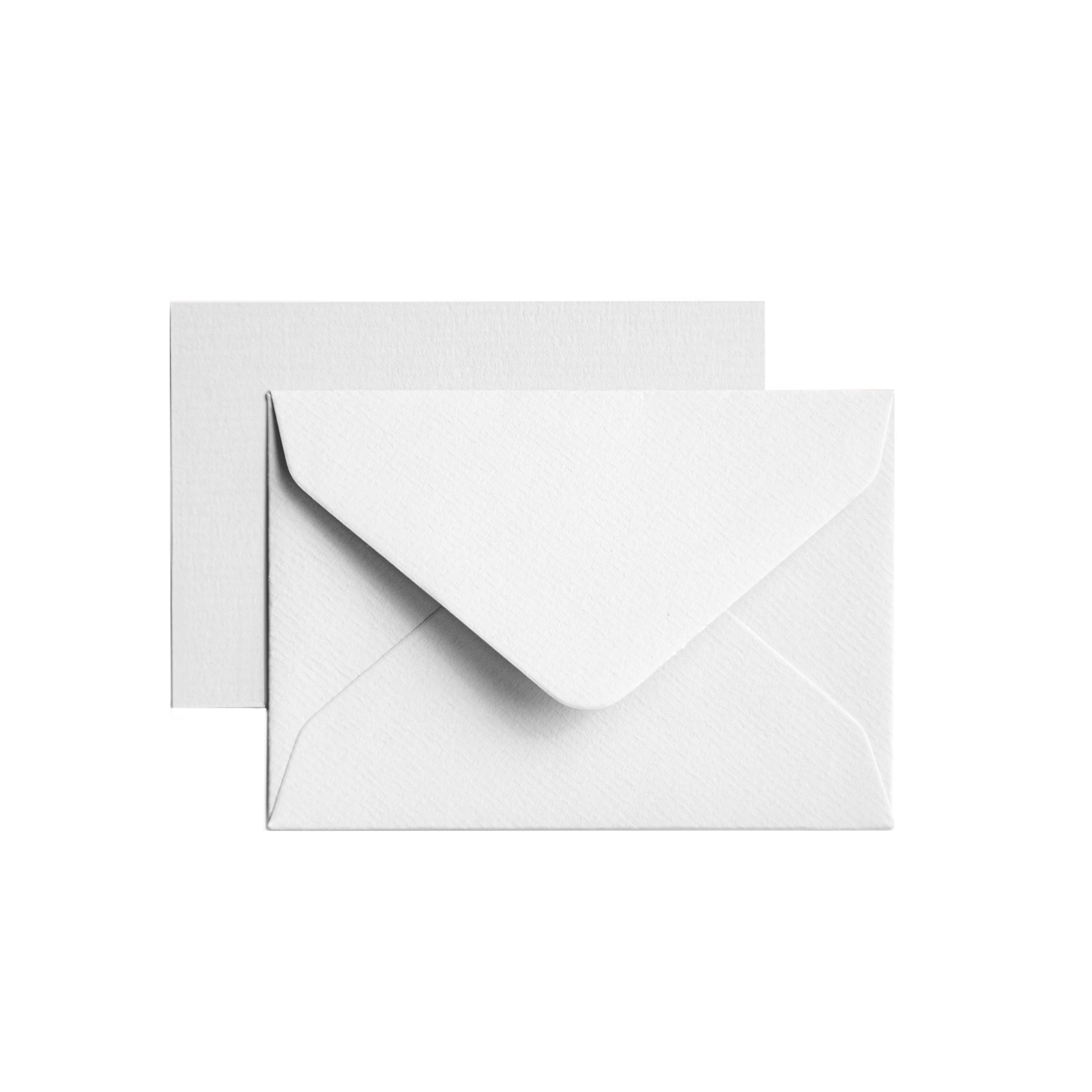 25 enveloppes Vergé format 12 x 18 cm - 12 x 18 cm - 100 g/m² - Blanc - 5413036104461
