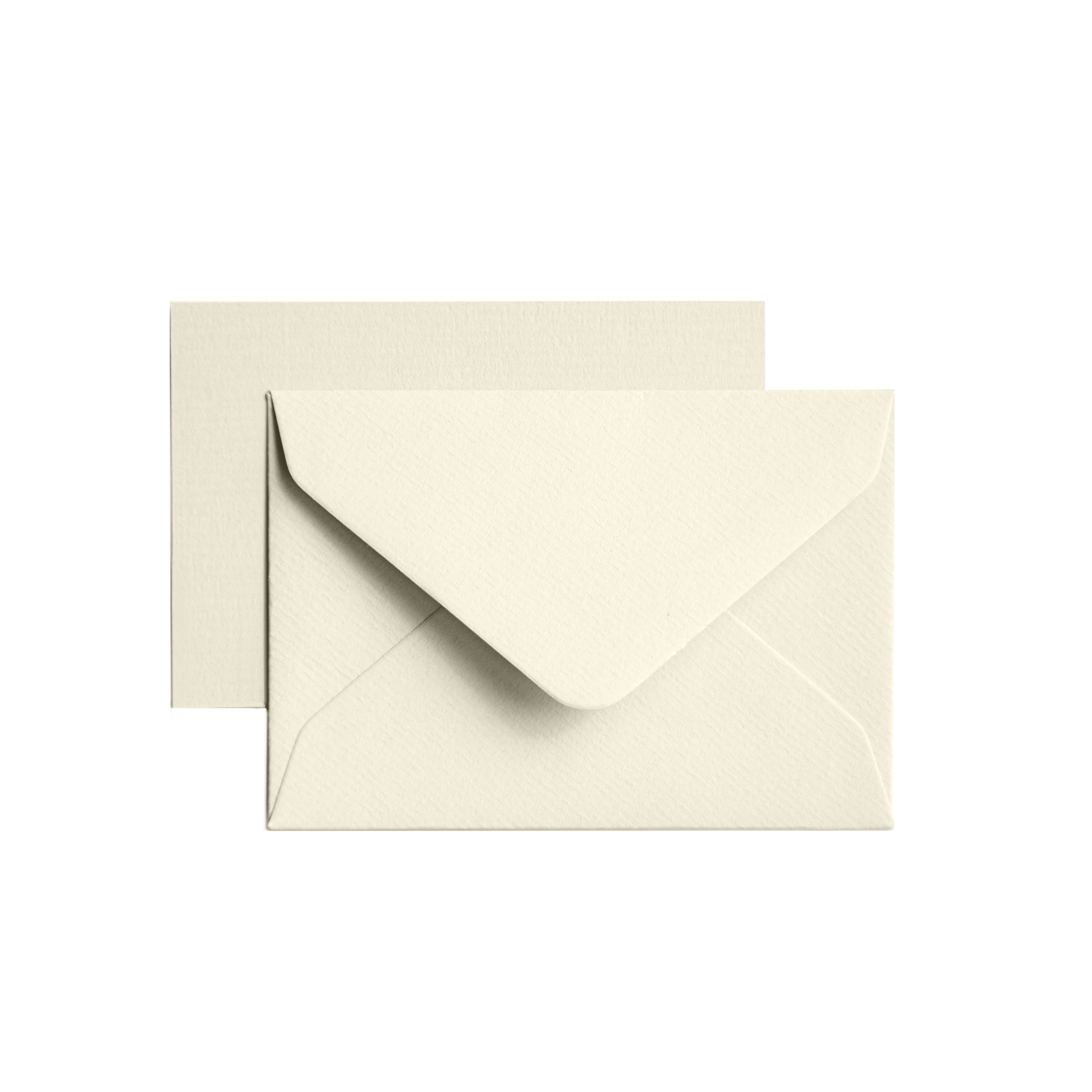 25 enveloppes Vergé format 12 x 18 cm - 12 x 18 cm - 100 g/m² - Crème - 5413036134468