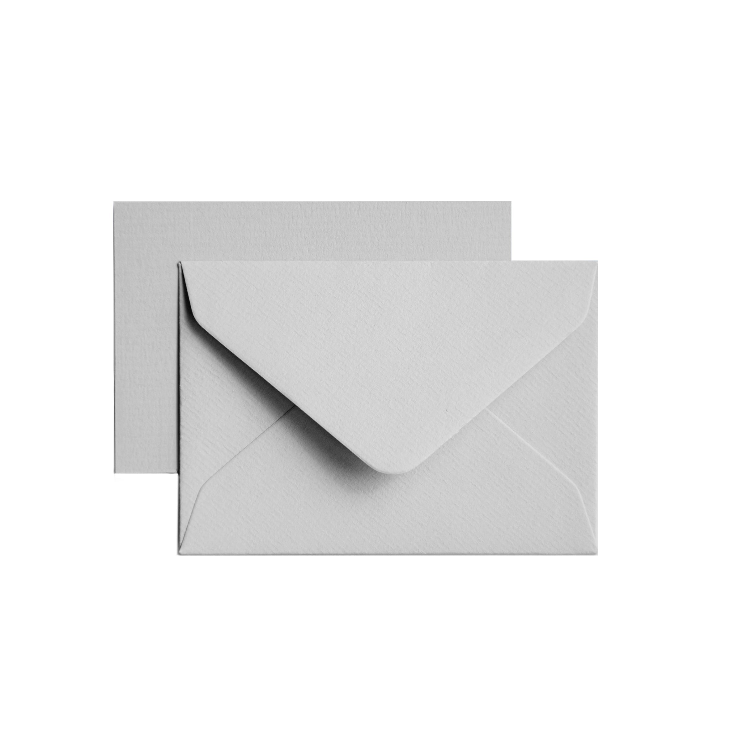 25 enveloppes Vergé format 12 x 18 cm - 12 x 18 cm - 100 g/m² - Gris - 5413036114460