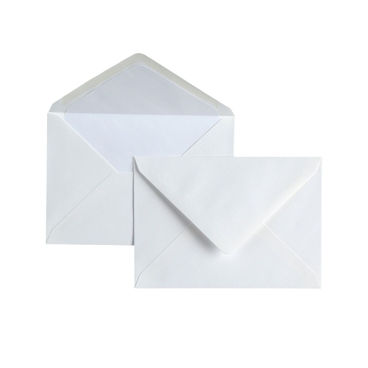 25 enveloppes Vergé format C6 - 11.4 x 16.2 cm - 100 g/m² - Blanc - 5413036104362
