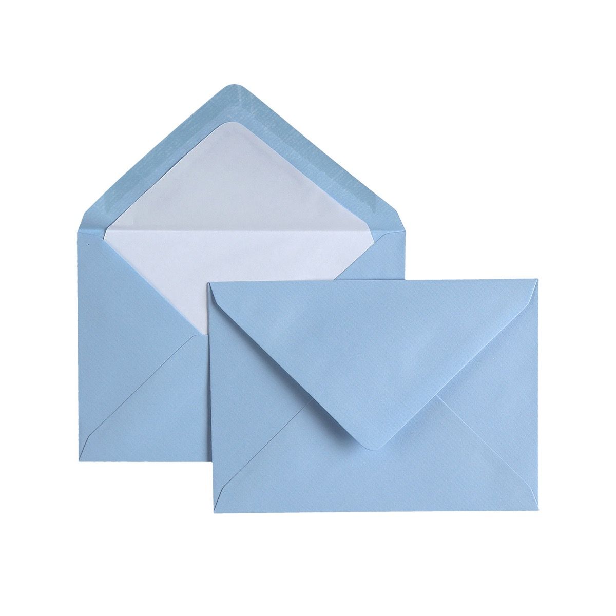 25 enveloppes Vergé format C6 - 11.4 x 16.2 cm - 100 g/m² - Bleu - 5413036124360