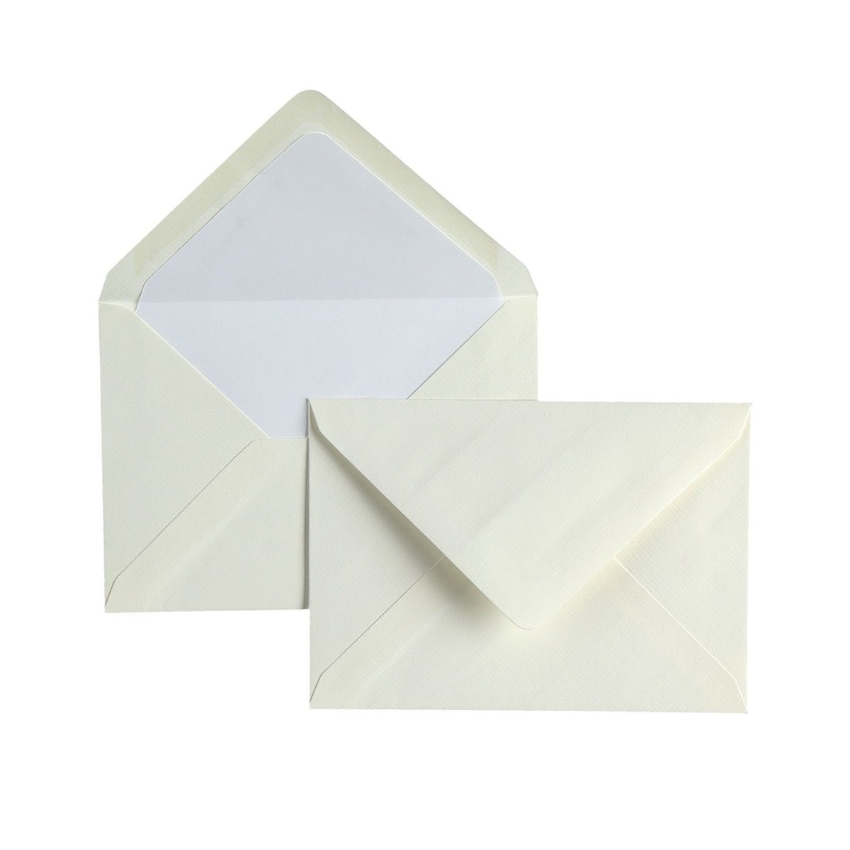 25 enveloppes Vergé format C6 - 11.4 x 16.2 cm - 100 g/m² - Crème - 5413036134369