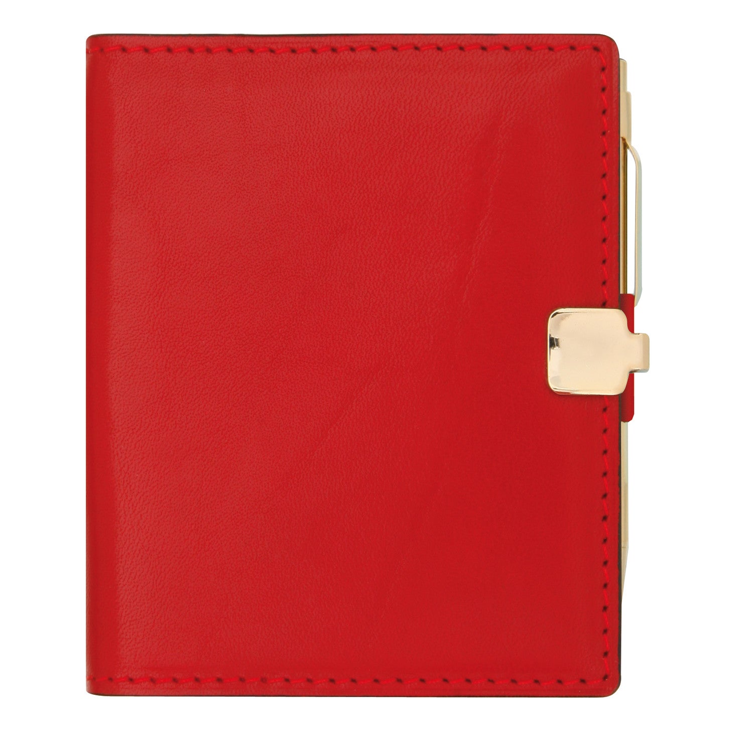 Agenda MIGNON A10 Veau Boboli - 10 x 8.4 cm - 2 jours par page - Rouge - 3489391021752