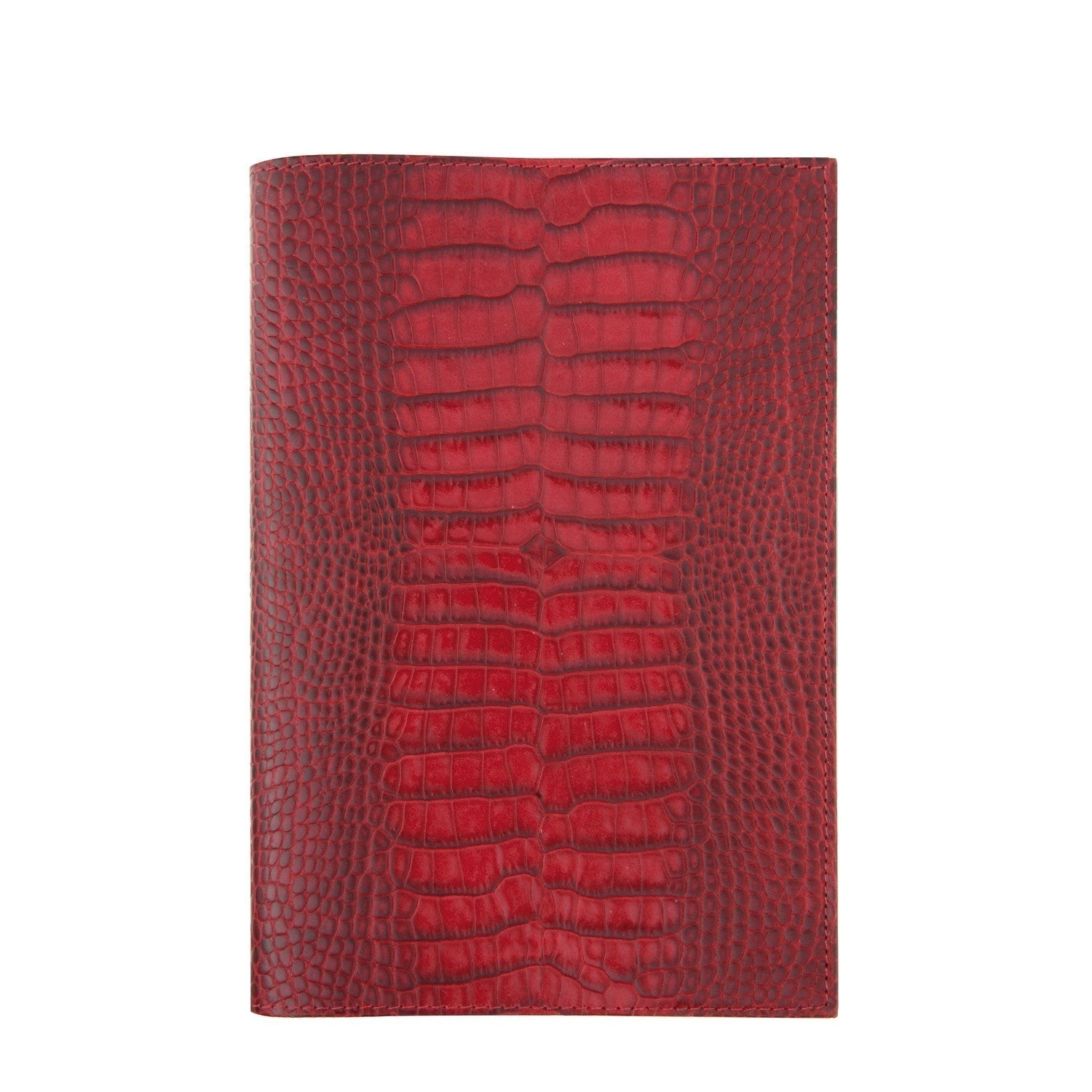 Agenda MIGNON A27 Croco Savannah - 27.2 x 21.5 cm - 1 semaine sur 2 pages - Rouge - 3489392732558