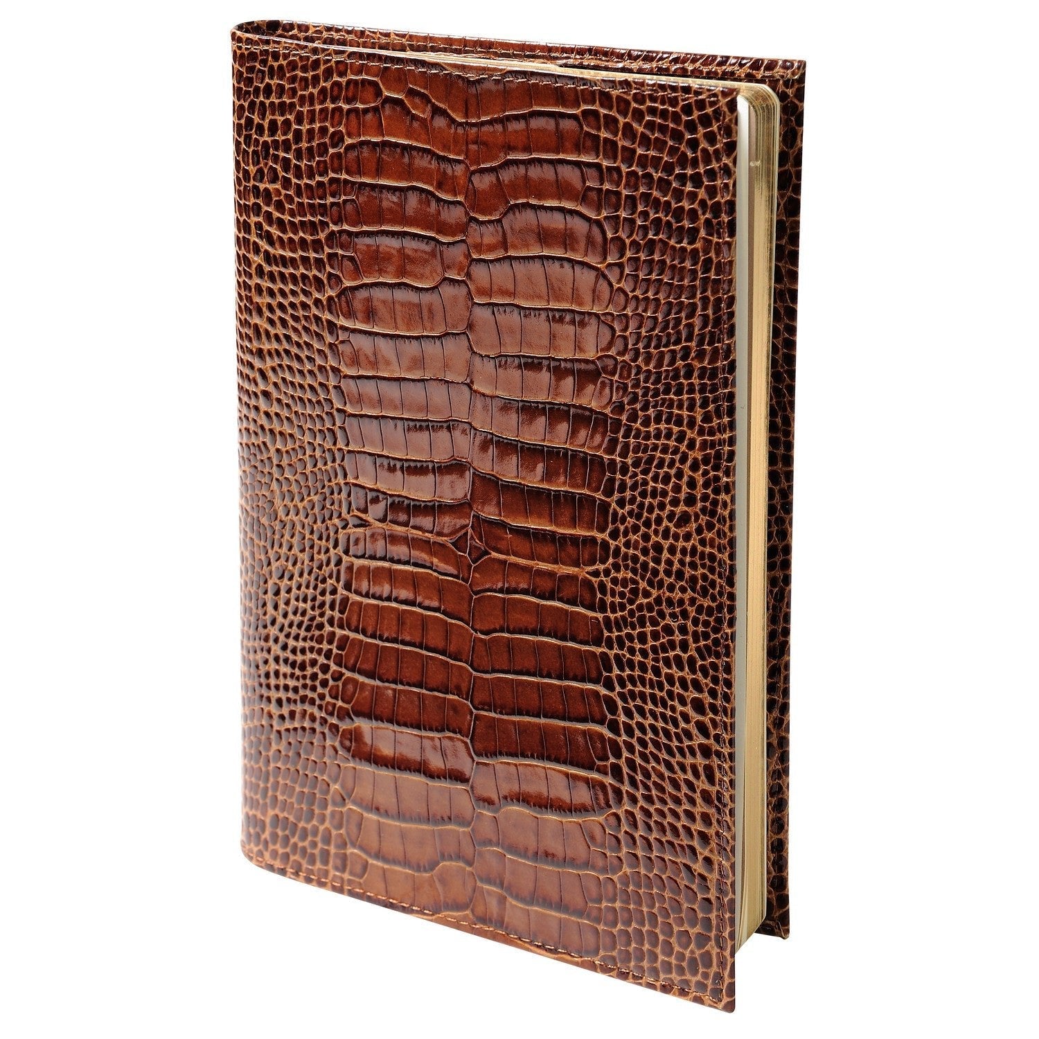 Agenda MIGNON A27 Croco Savannah - 27.2 x 21.5 cm - 1 semaine sur 2 pages - Vison - 3489392732534
