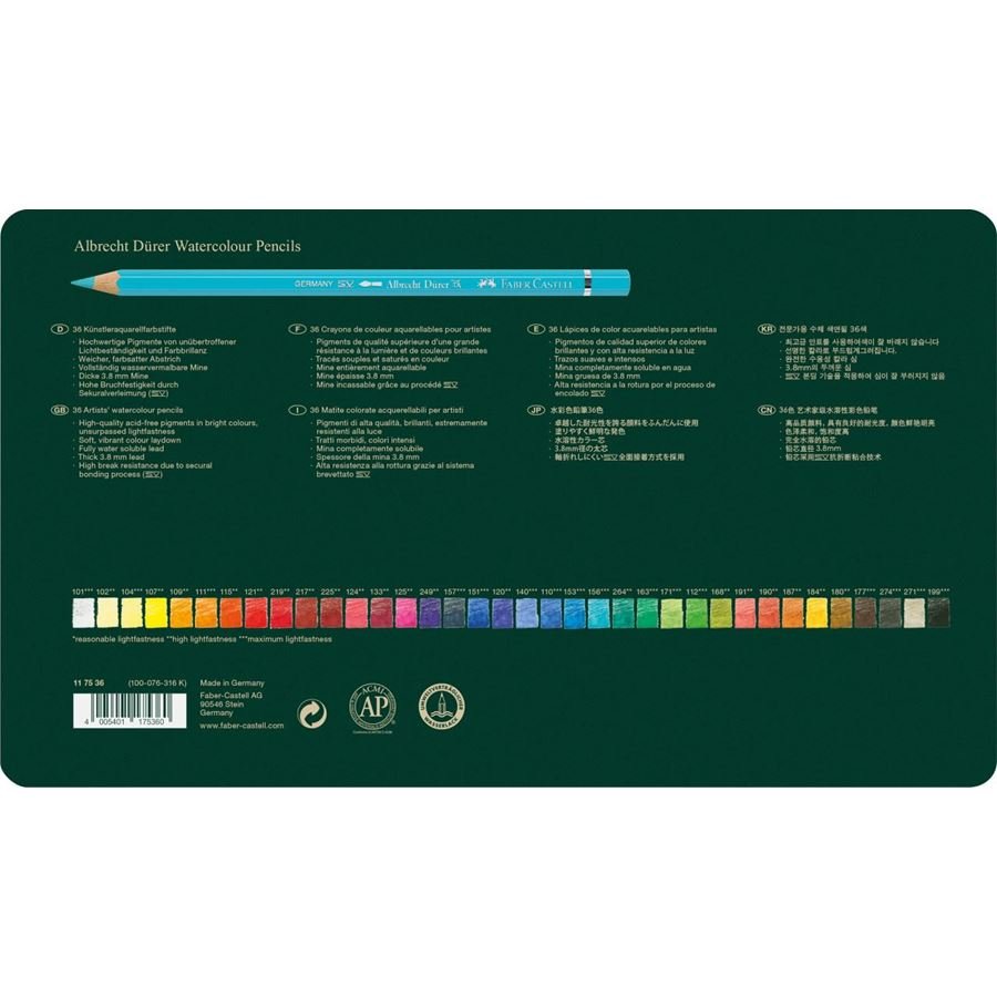 ALBRECHT DÜRER - Boîte Métal 36 Couleurs - 4005401175360