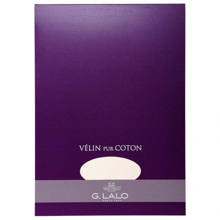 Bloc Vélin Pur Coton - A4 - 125 g/m² - Blanc - 3140290118003