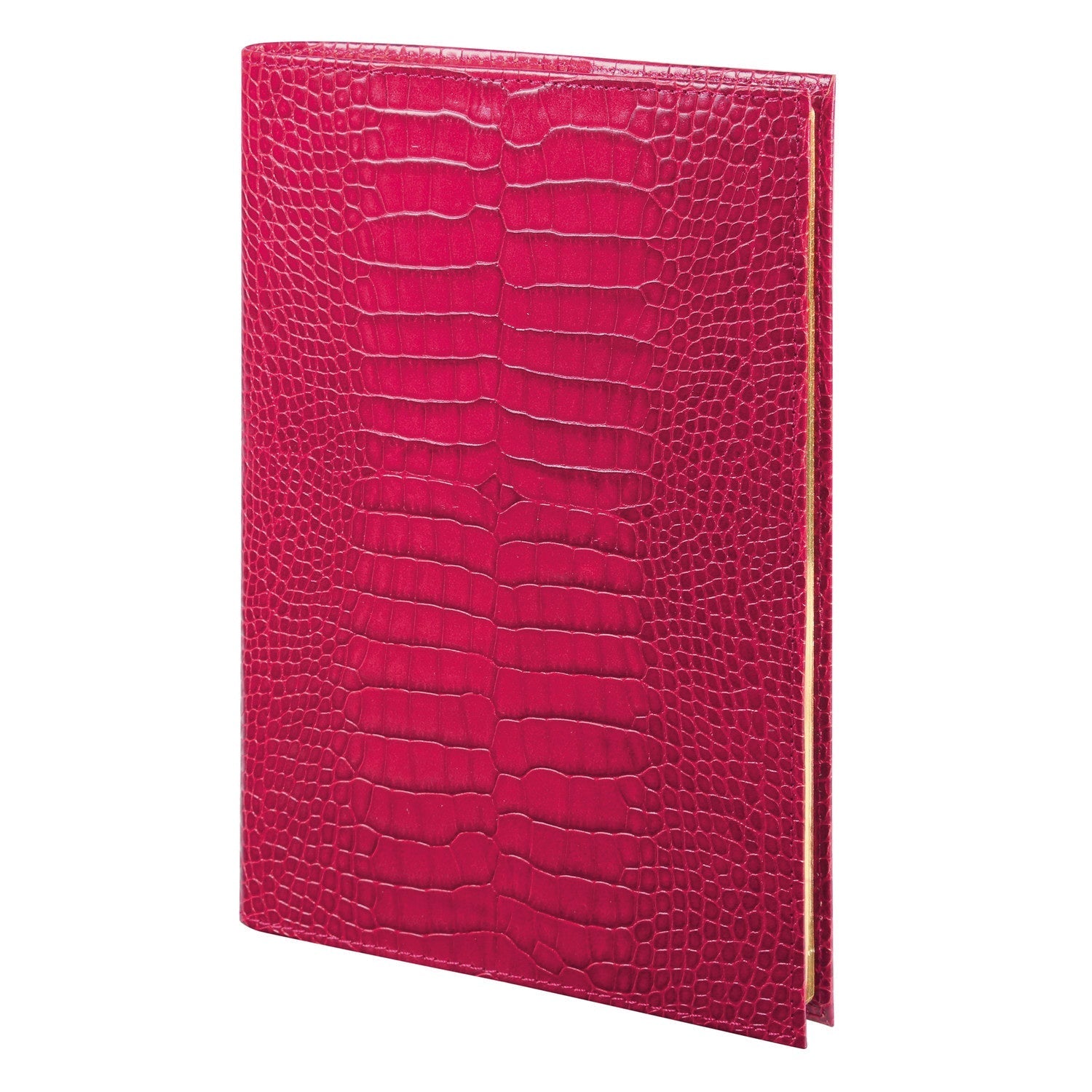 Carnet de notes Mignon Croco Savannah - 23.2 x 16 cm - Ligné - Framboise -
