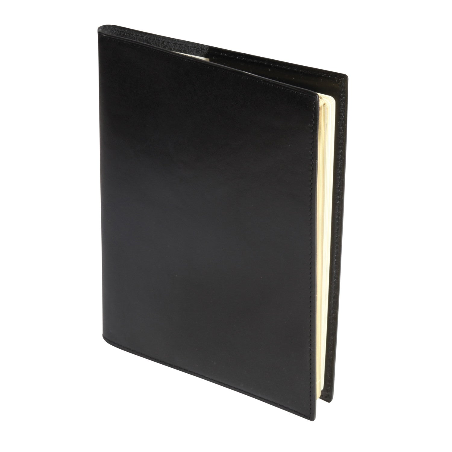 Carnet de notes Mignon Veau Boboli - 21.8 x 14.9 cm - Ligné - Noir - 3489392192710