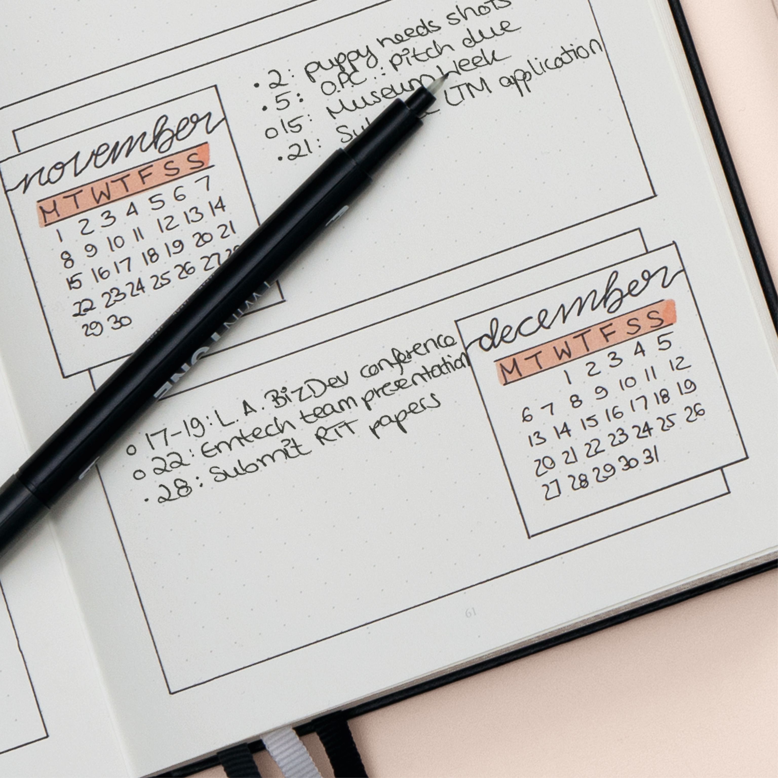 Carnet LEUCHTTURM1917 Bullet Journal Édition 2 - A5 - Pointillé - Blue22 - 4004117616778
