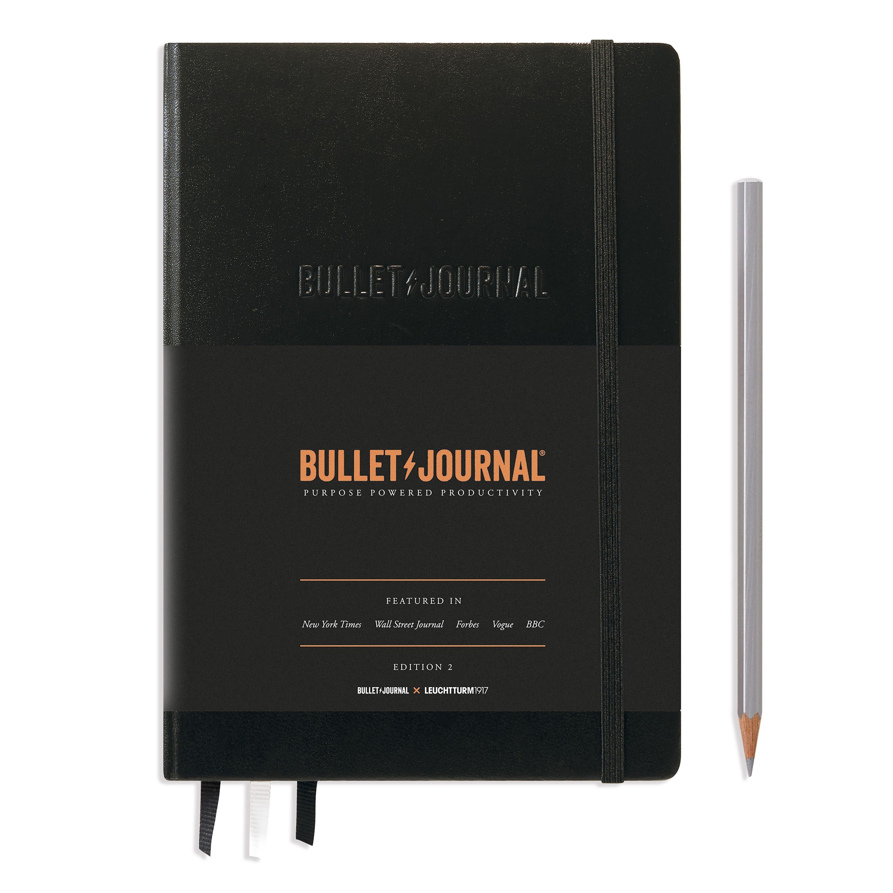 Carnet LEUCHTTURM1917 Bullet Journal Édition 2 - A5 - Pointillé - Noir - 4004117589560