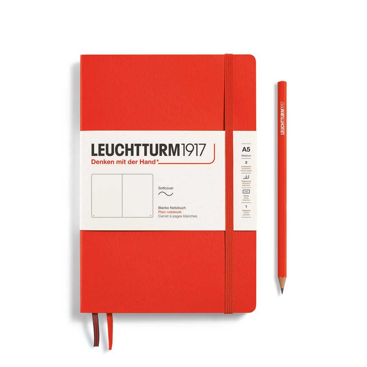 Carnet LEUCHTTURM1917 Nouvelles Couleurs 2024 Souple - A5 - Uni - Lobster - 4004117644016