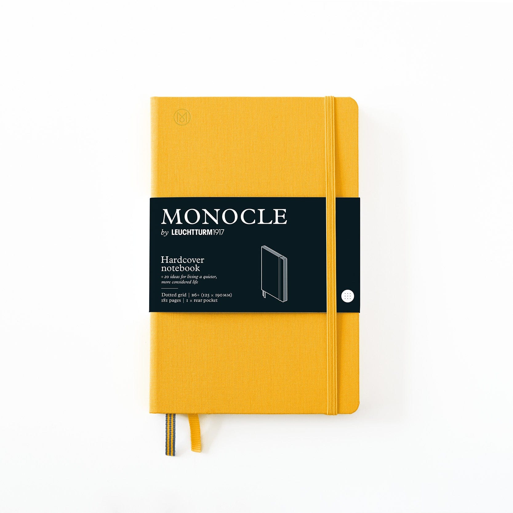 Carnet Rigide Monocle by LEUCHTTURM1917 - B6+ - Pointillé - Yellow - 4004117587702