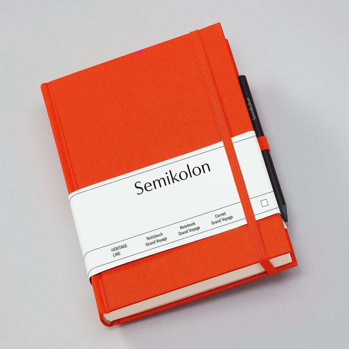 Carnet SEMIKOLON Grand Voyage - A5 - Uni - Orange -