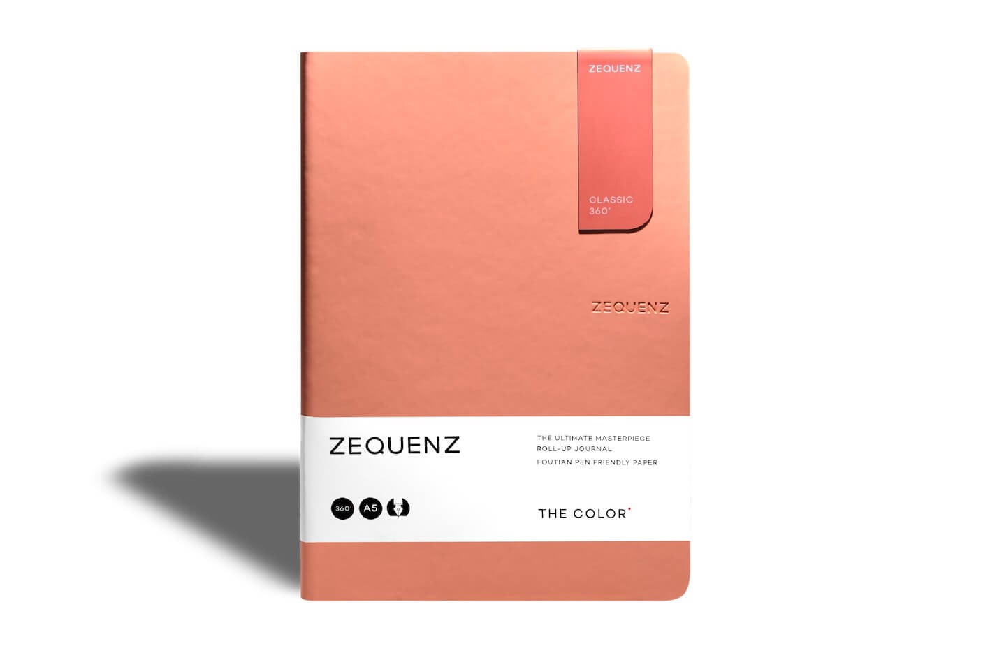 Carnet ZEQUENZ The Color Ligné - A5 - Ligné - Peach -