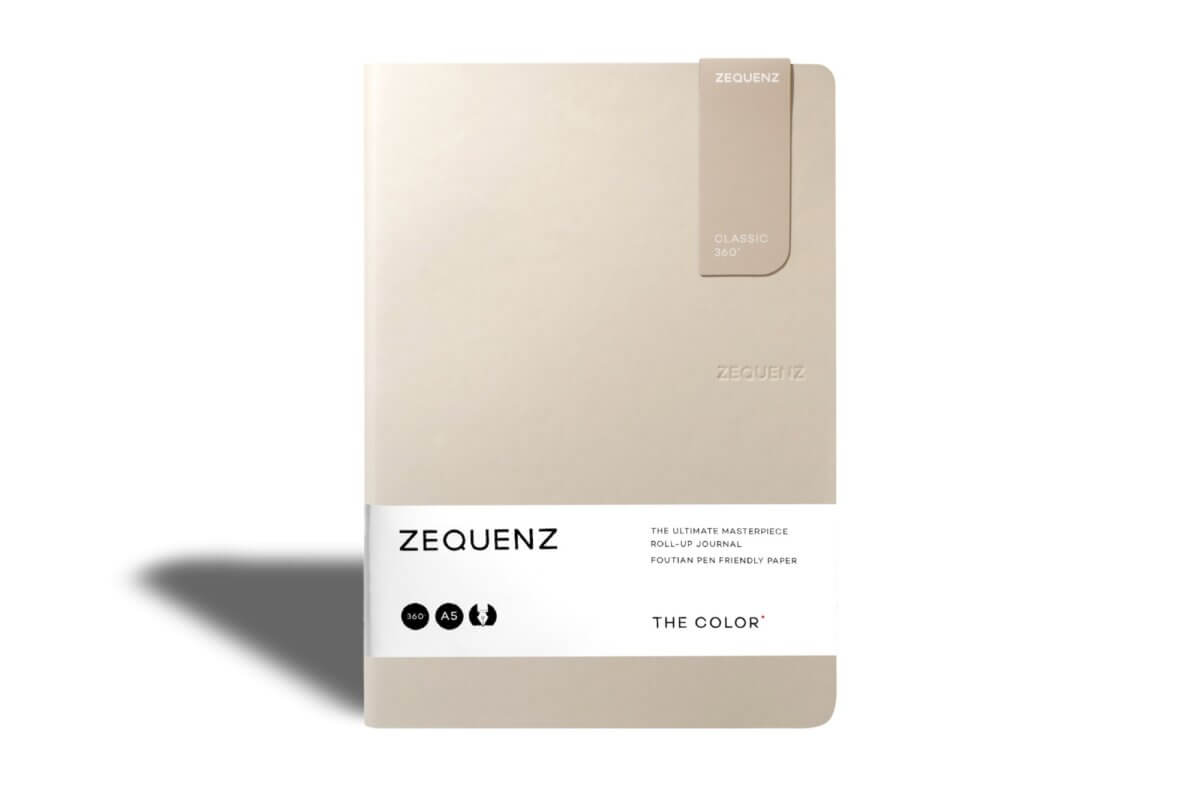 Carnet ZEQUENZ The Color Quadrillé - A5 - Quadrillé - Taupe -