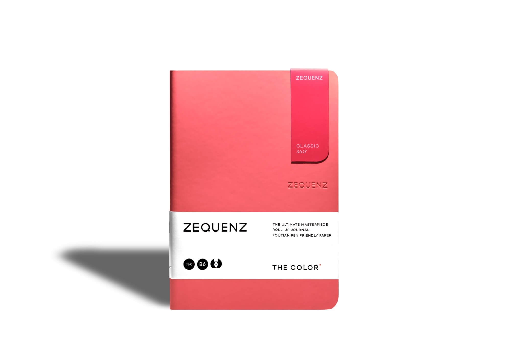 Carnet ZEQUENZ The Color Quadrillé - B6 - Quadrillé - Coral -