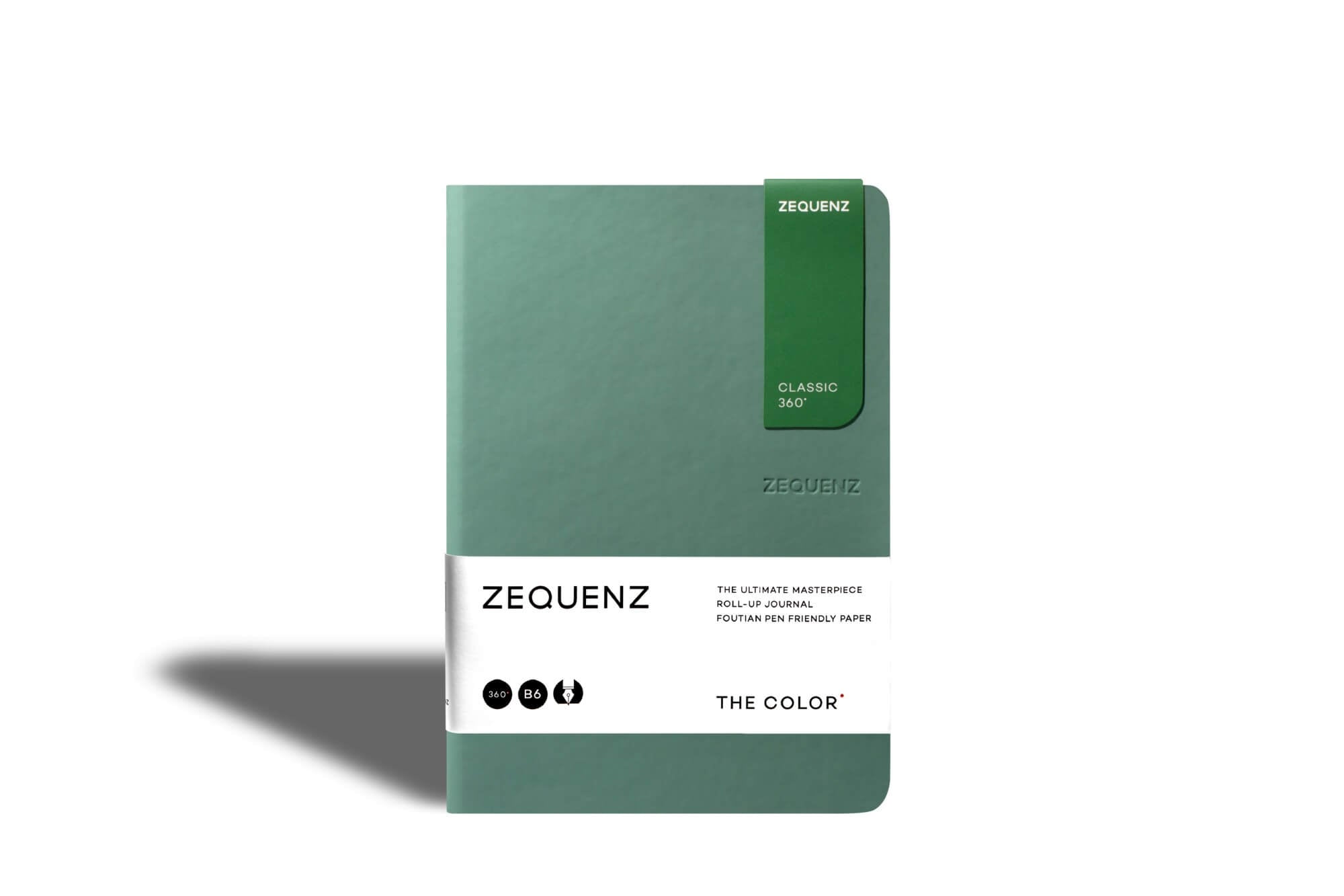 Carnet ZEQUENZ The Color Quadrillé - B6 - Quadrillé - Jade -