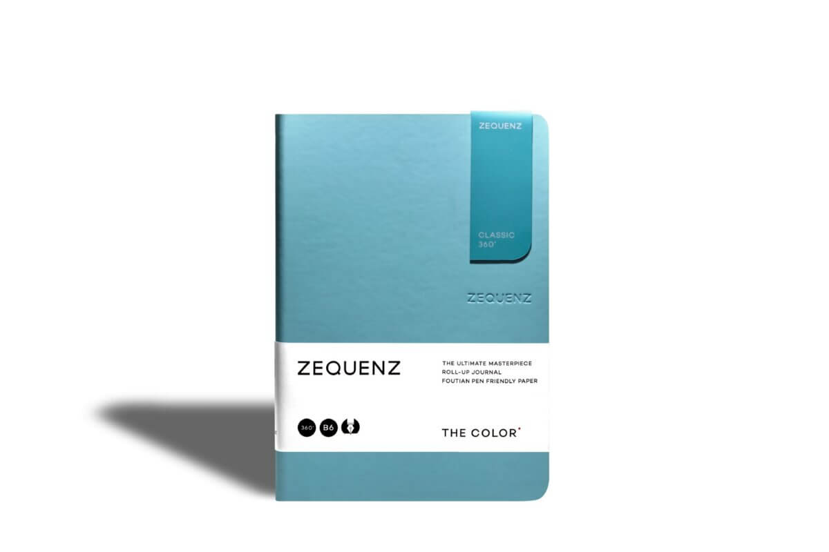 Carnet ZEQUENZ The Color Quadrillé - B6 - Quadrillé - Turquoise -