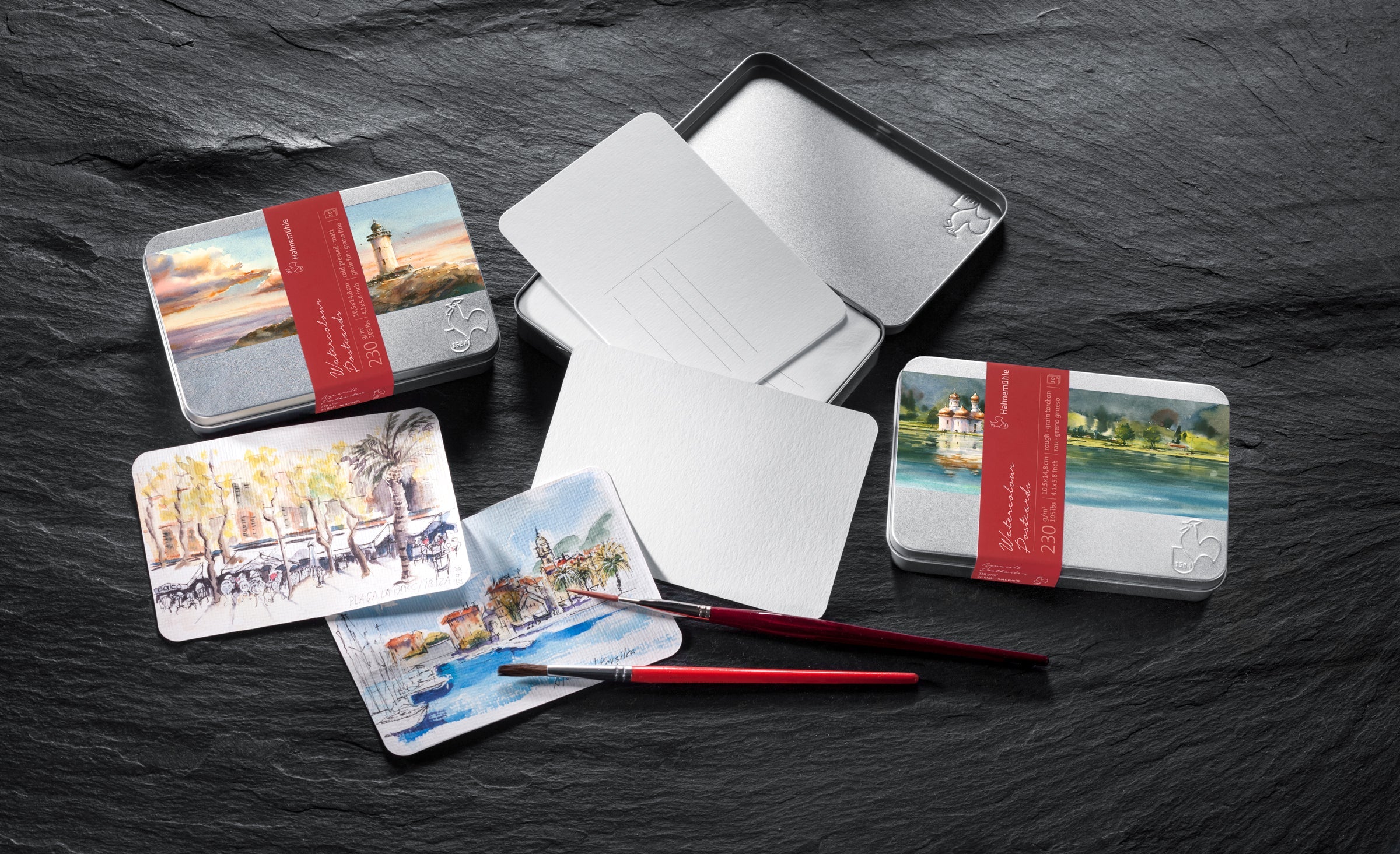 Cartes Postales Aquarelle - 10.5 x 14.8 cm - Blanc - 4011367105952