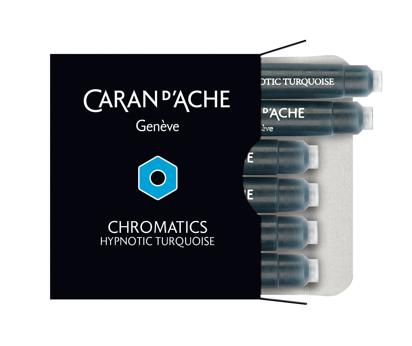 Cartouches d'encre CARAN D'ACHE - Hypnotic Turquoise - - 7630002329903