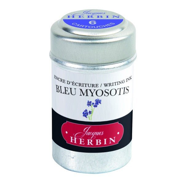 Cartouches d'encre JACQUES HERBIN - Bleu Myosotis - - 3188550201157