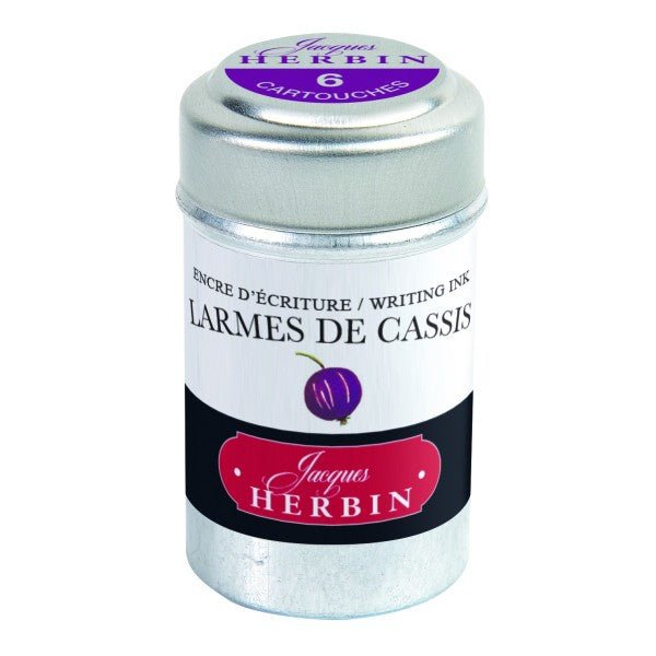 Cartouches d'encre JACQUES HERBIN - Larmes de Cassis - - 3188550201782