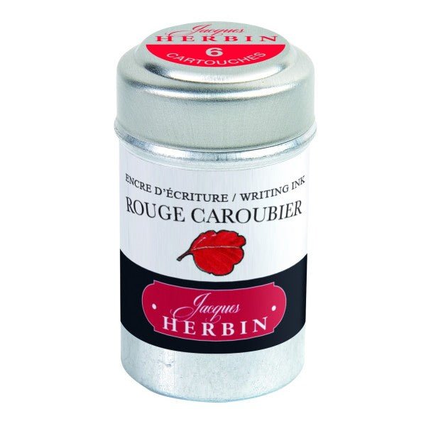 Cartouches d'encre JACQUES HERBIN - Rouge Caroubier - - 3188550201225