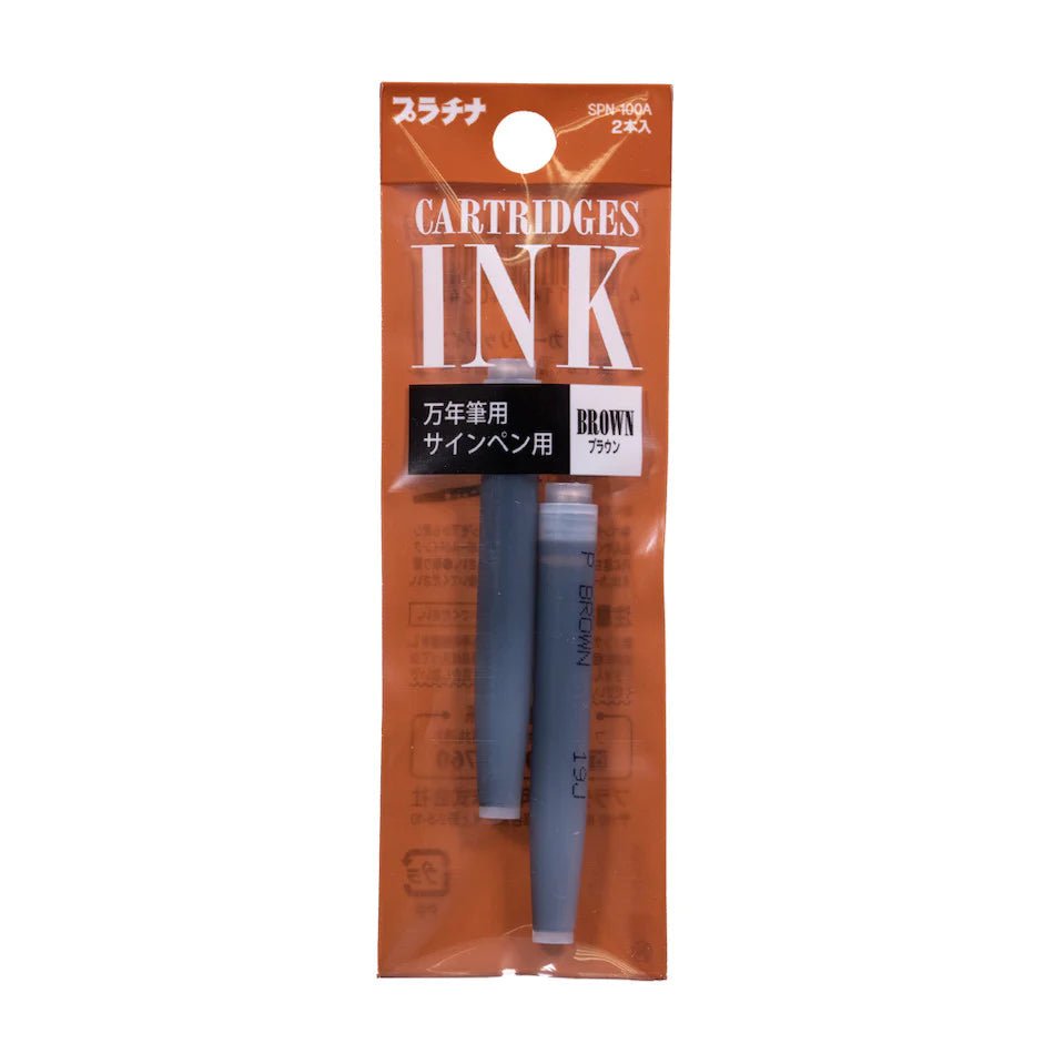 Cartouches d'encre PLATINUM - Blister - Brown - -