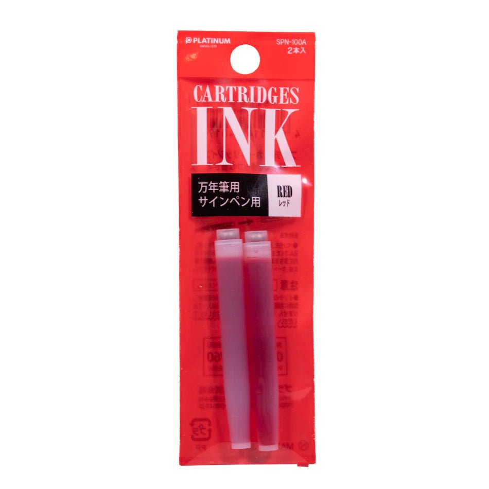 Cartouches d'encre PLATINUM - Blister - Red - 4977114940194