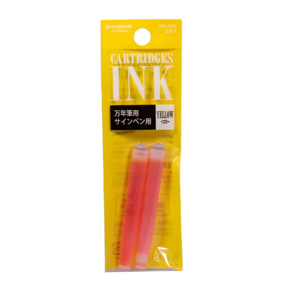 Cartouches d'encre PLATINUM - Blister - Yellow - -