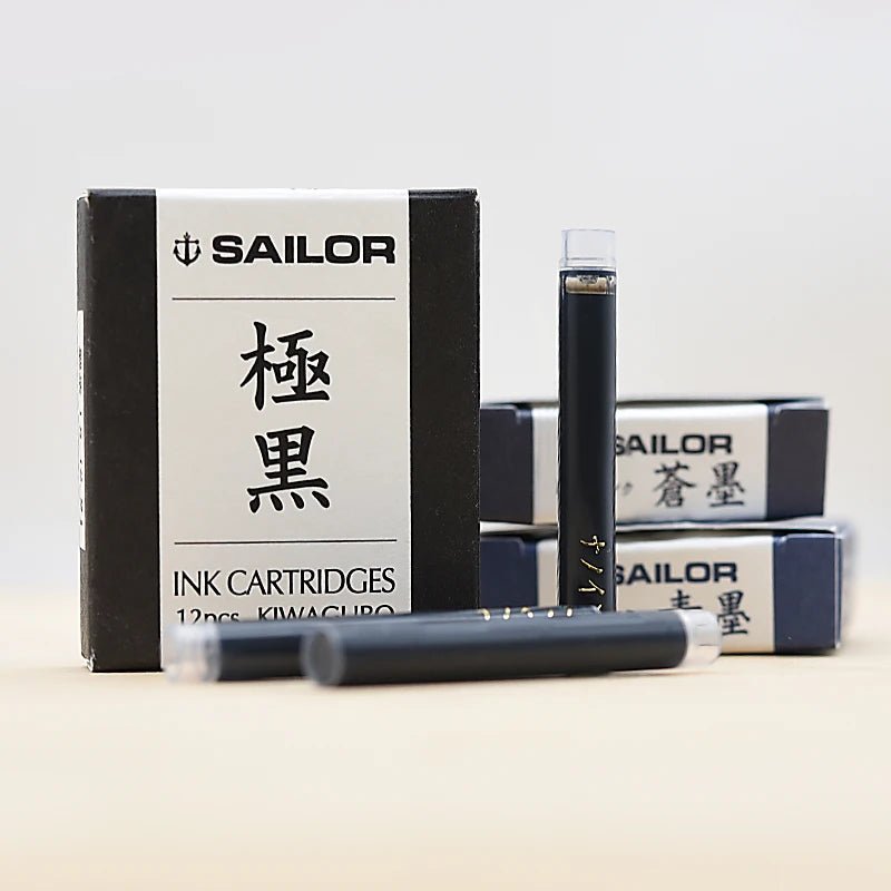 Cartouches d'encre SAILOR Pigment Ink - 50 ml - Kiwaguro Black - 4901680181385