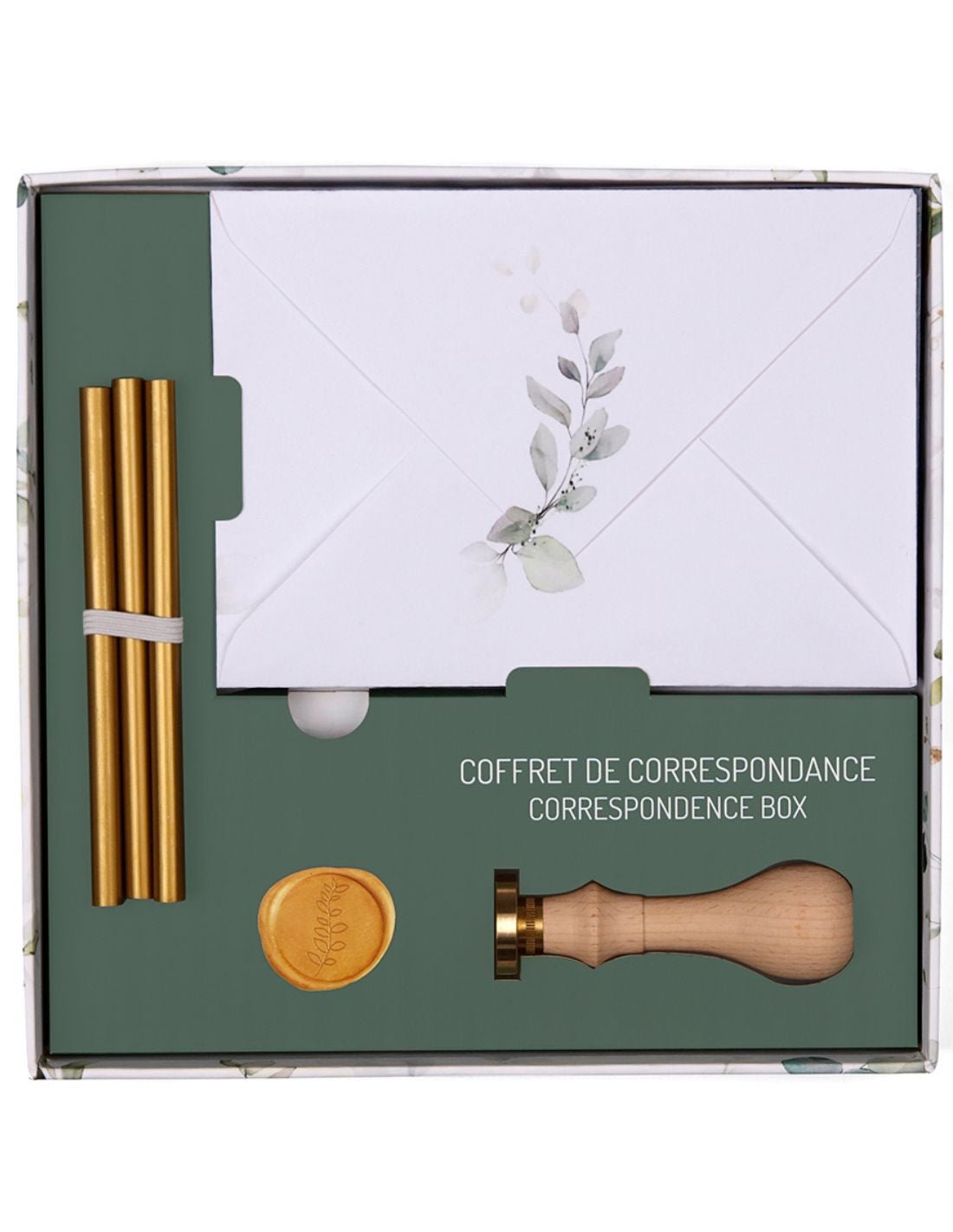 Coffret de Correspondance Pollen de Clairefontaine - Eucalyptus Vert - 3329680200508