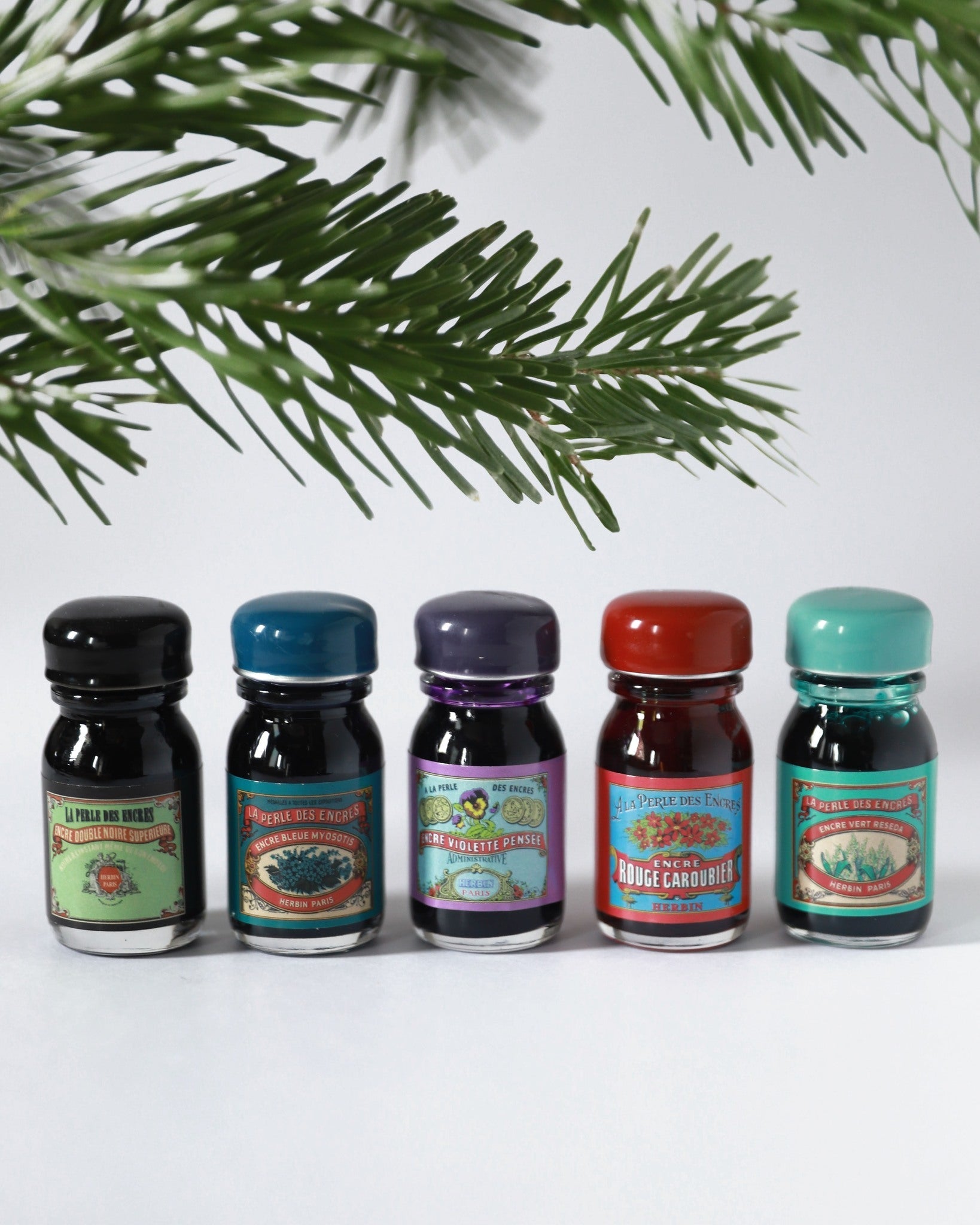 Coffret édition limitée Spécial 350 ans JACQUES HERBIN - 5 flacons d'encre - 10 ml - Assorties - 3188550189004