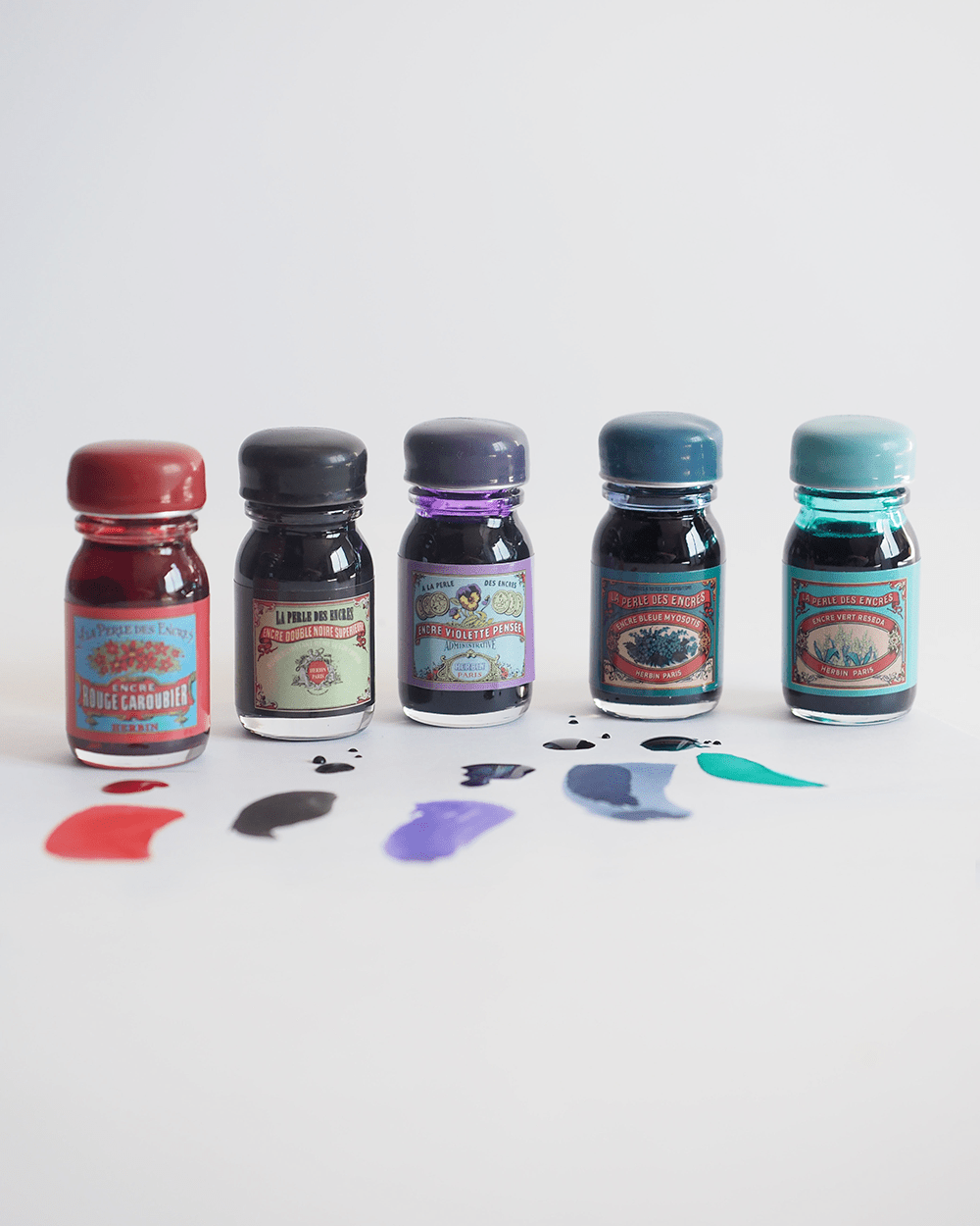 Coffret édition limitée Spécial 350 ans JACQUES HERBIN - 5 flacons d'encre - 10 ml - Assorties - 3188550189004