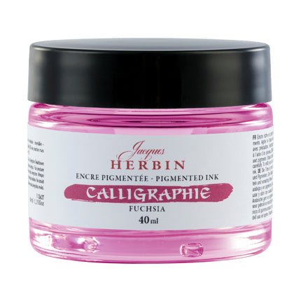 Encres de calligraphie pigmentées JACQUES HERBIN - 40 ml - Fuschia - 3188550113627