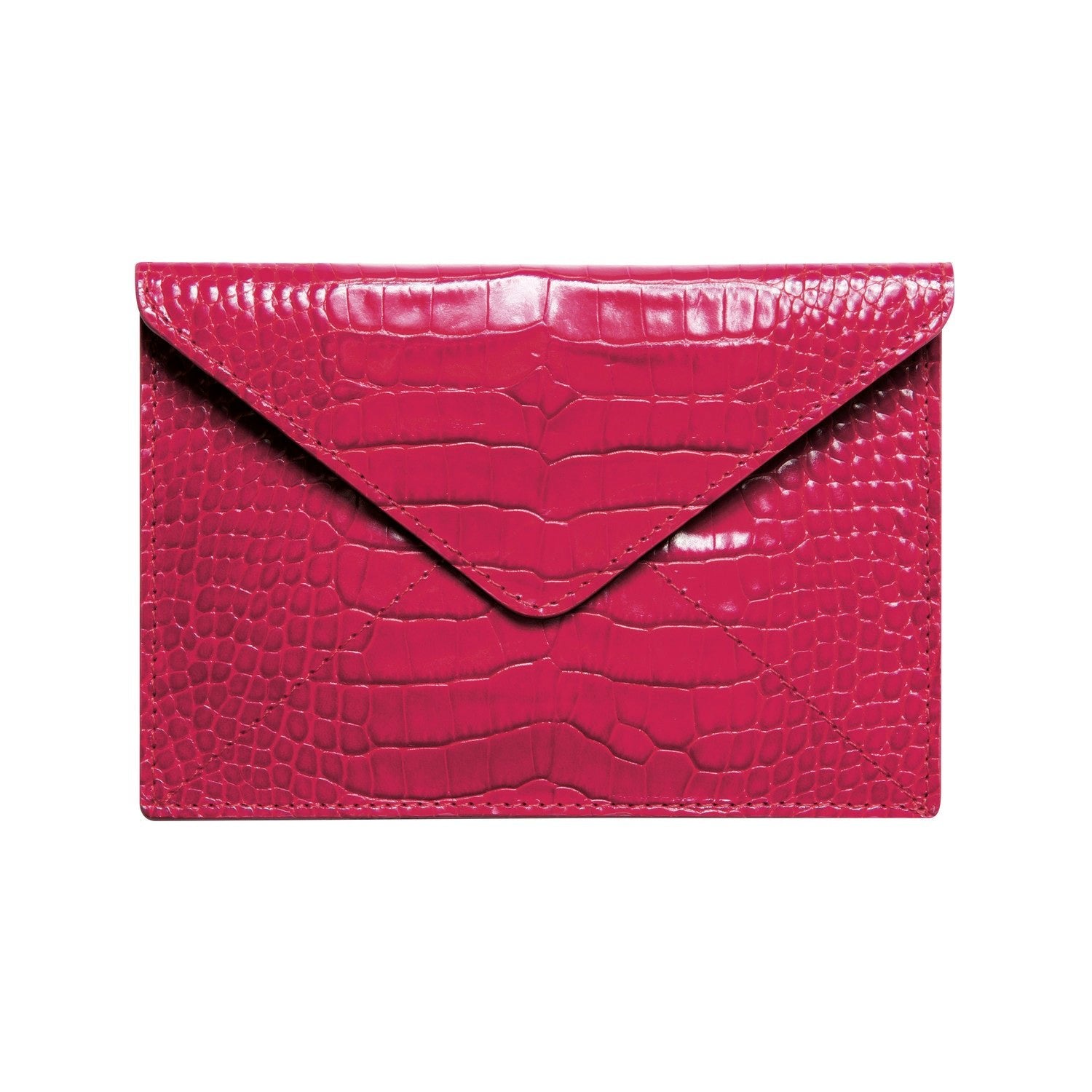 Enveloppe Mignon Croco Savannah - Framboise - -