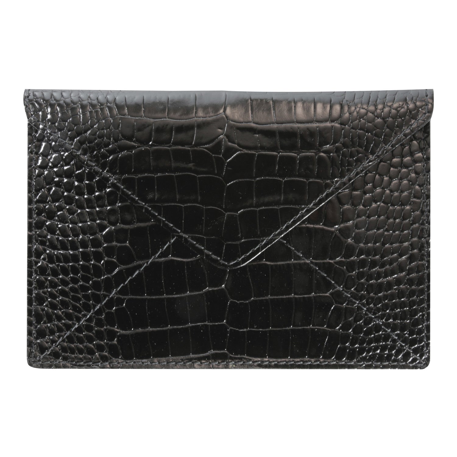 Enveloppe Mignon Croco Savannah - Noir - -