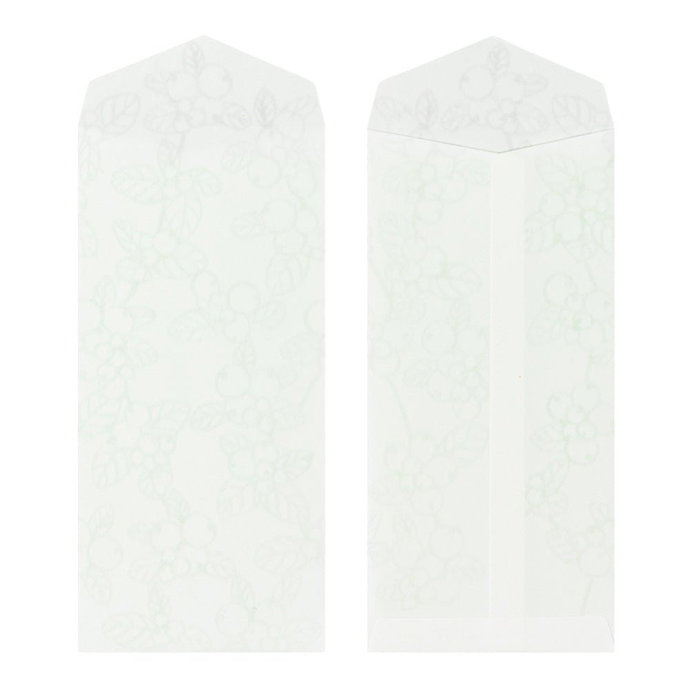 Enveloppes MIDORI Feuille Verte - 18.8 x 9 cm - Illustré - 4902805204866