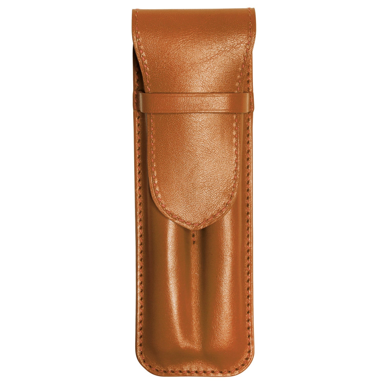 Étui 2 stylos Mignon Veau Boboli - Camel - -