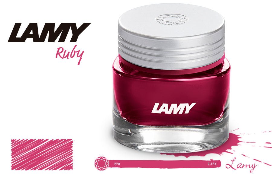 Flacon d'encre LAMY Crystal Ink - 30 ml - Ruby - 4014519706779