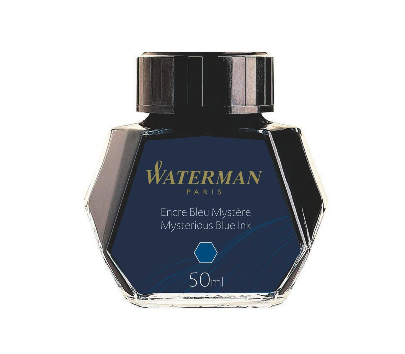 Flacon d'encre WATERMAN - 50 ml - Bleu Mystère - 3034325106694