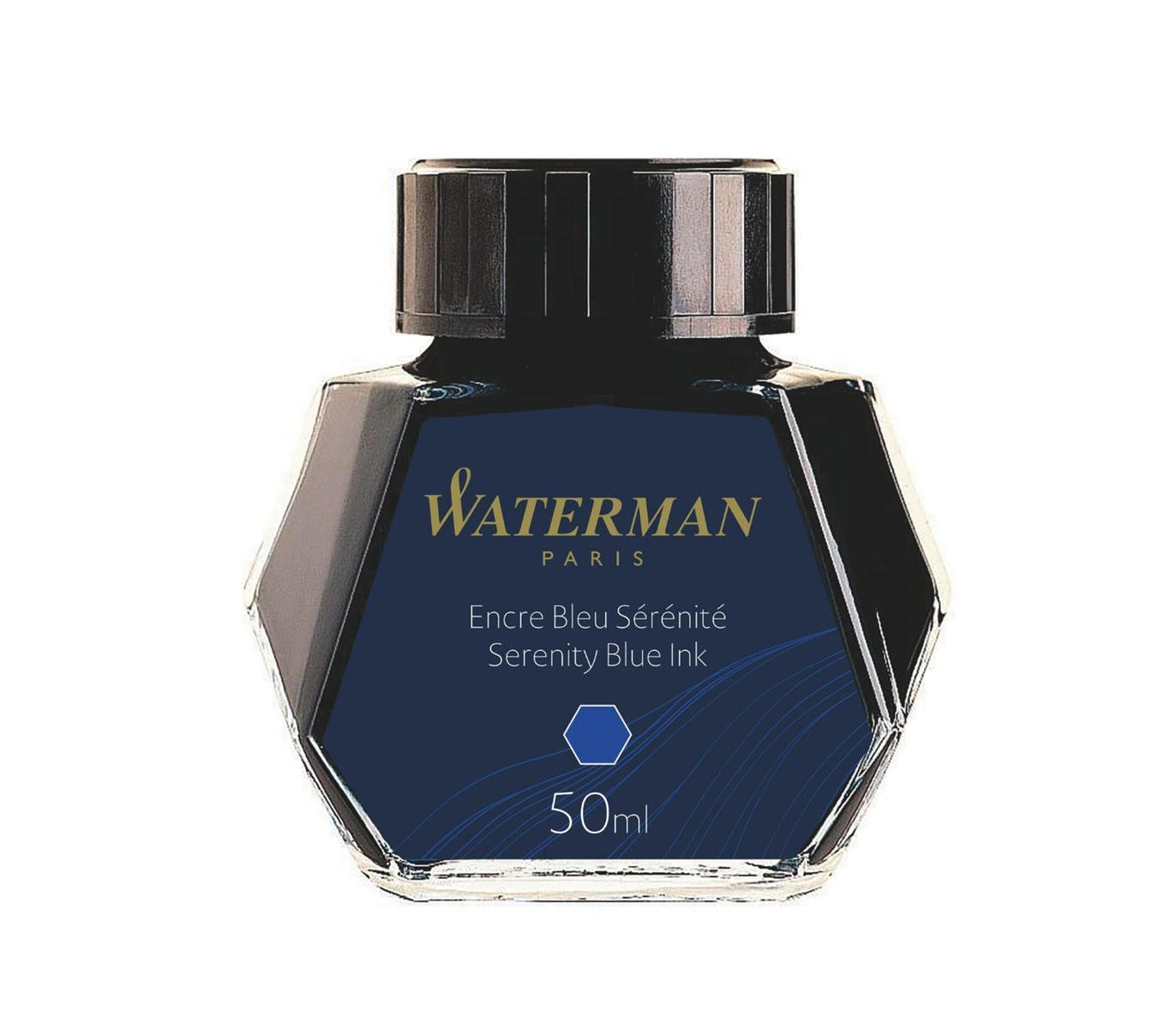 Flacon d'encre WATERMAN - 50 ml - Bleu Sérénité - 3034325106298