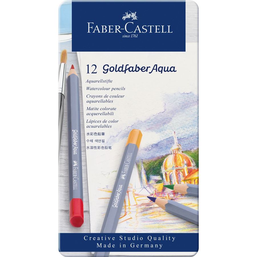 GOLDFABER Aquarelle - Boîte Métal 12 Couleurs - 4005401146124