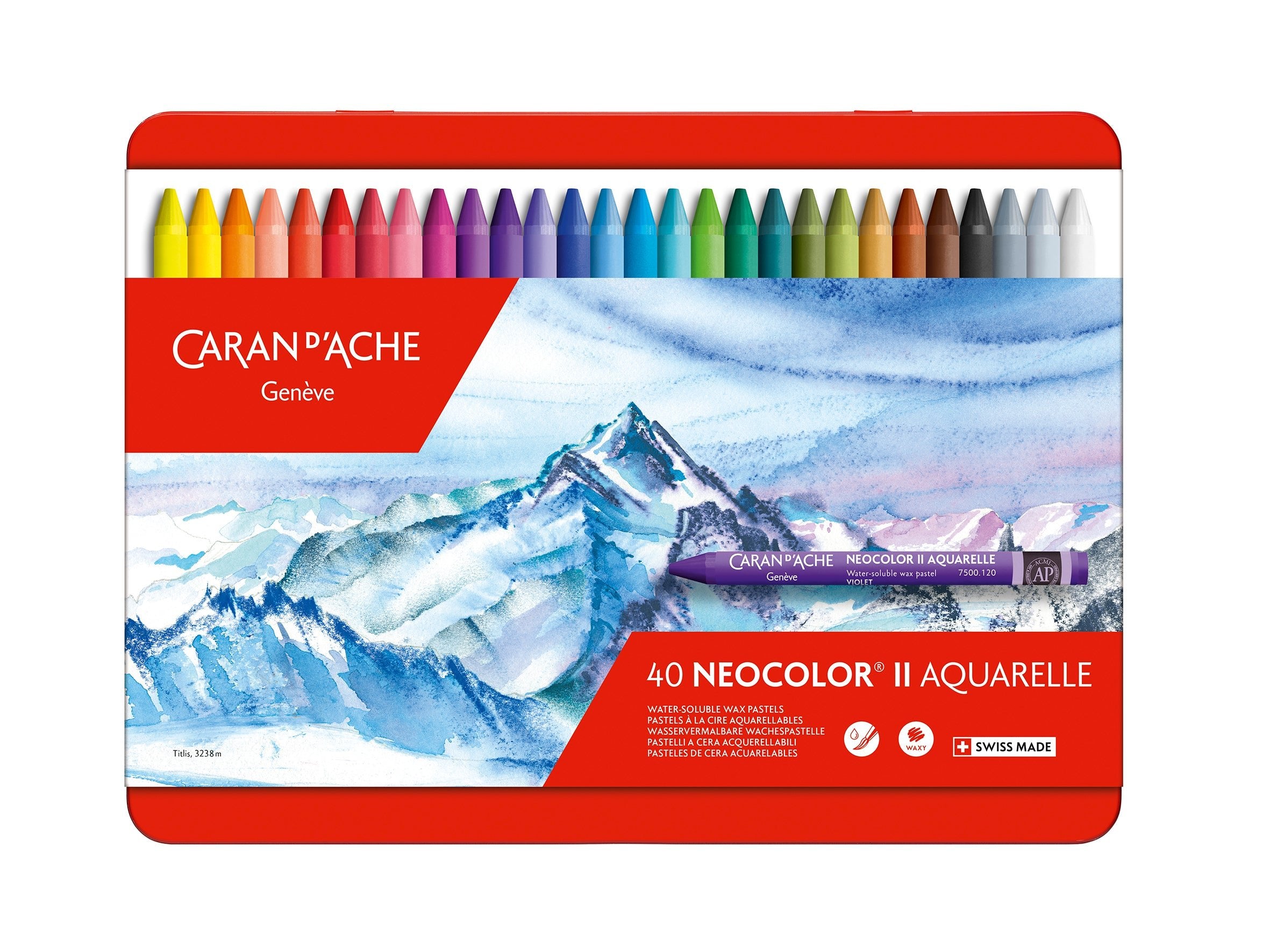 NEOCOLOR II - Boîte Métal 40 Pastels - 7610186243400