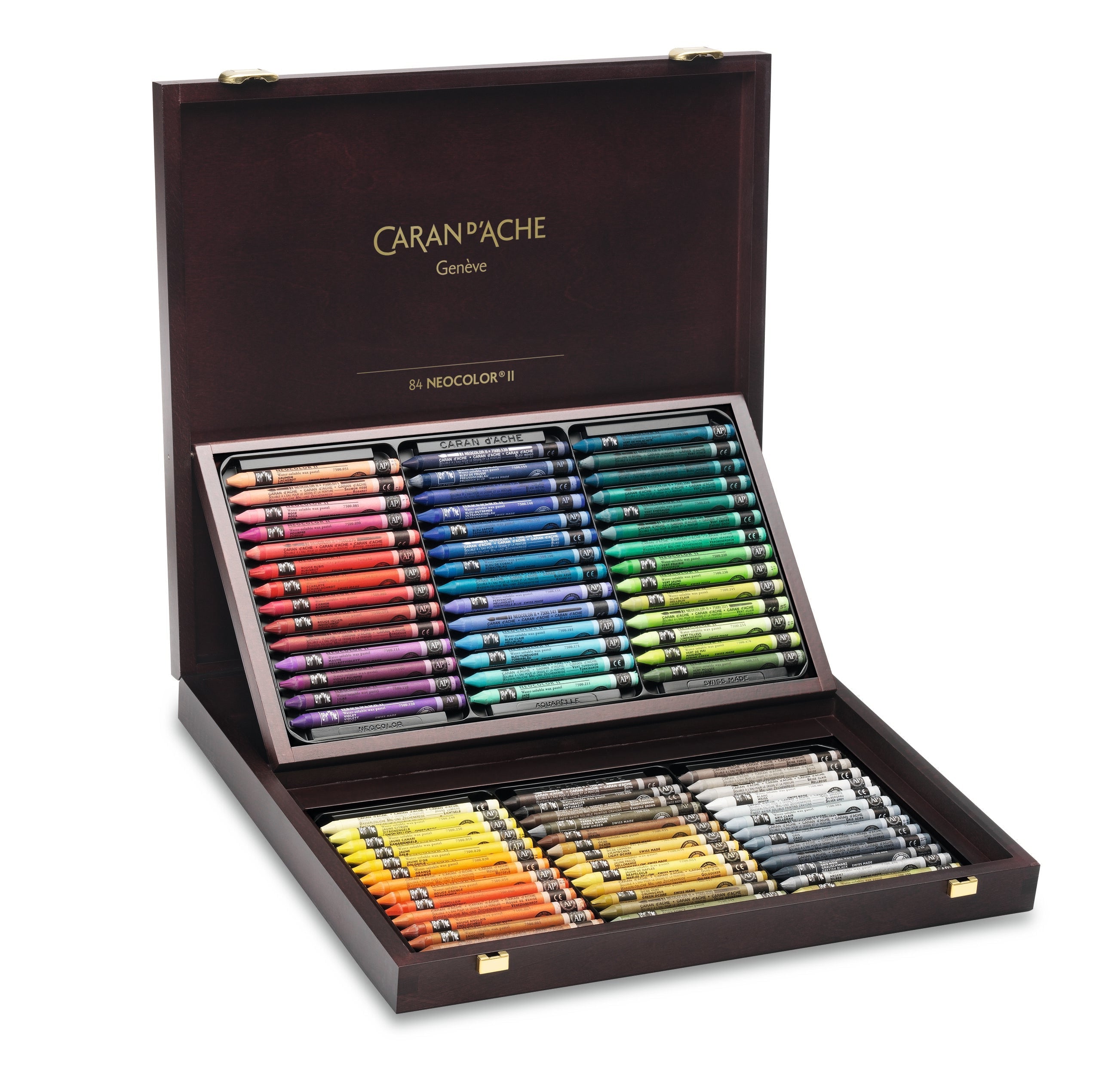 NEOCOLOR II - Coffret Bois 84 Pastels - 7610186244841